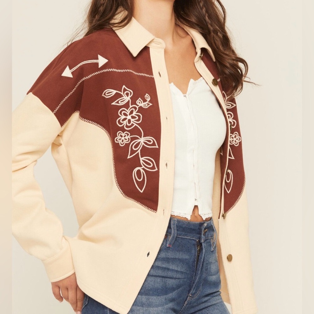 NWT “western shirt” jacket